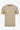 Tricou bărbătesc bej tricotat, croială regulată, guler rotund, mânecă scurtă