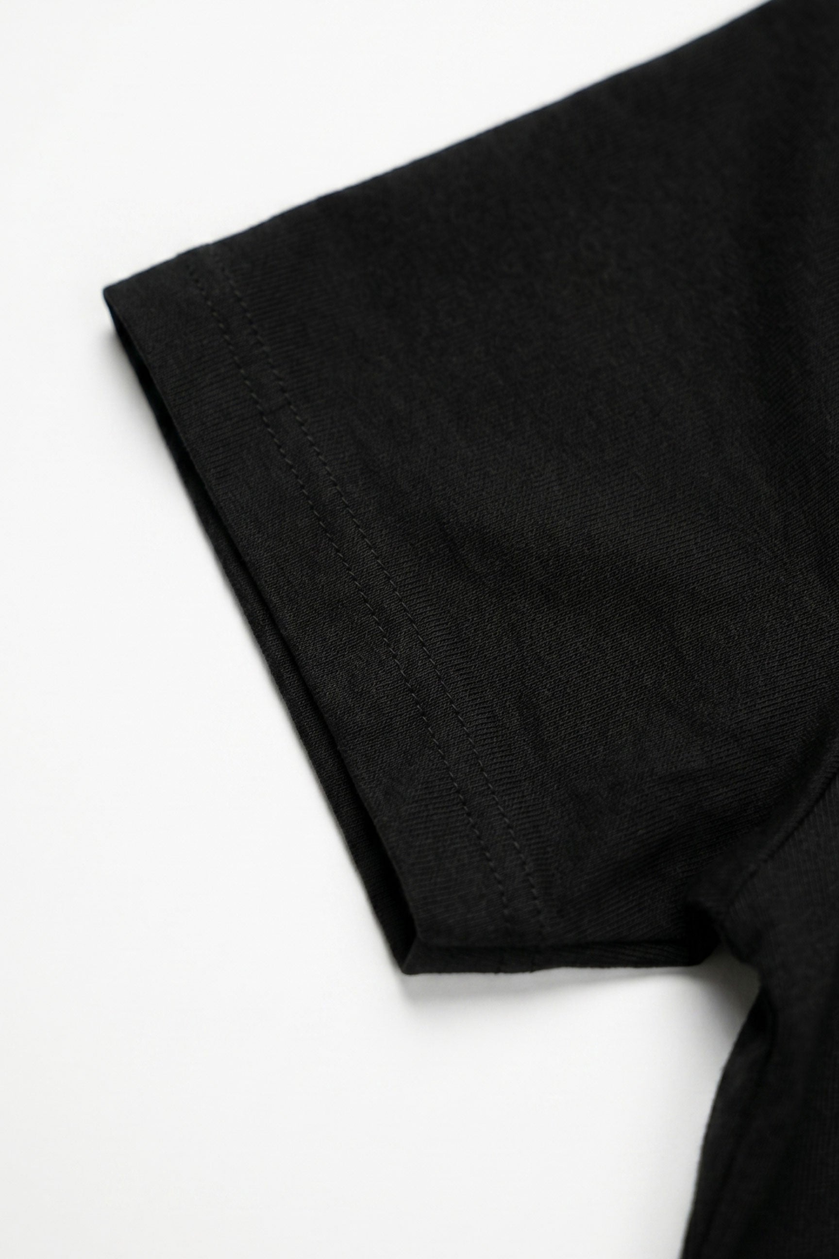 Tricou bărbătesc negru clasic din amestec de bumbac