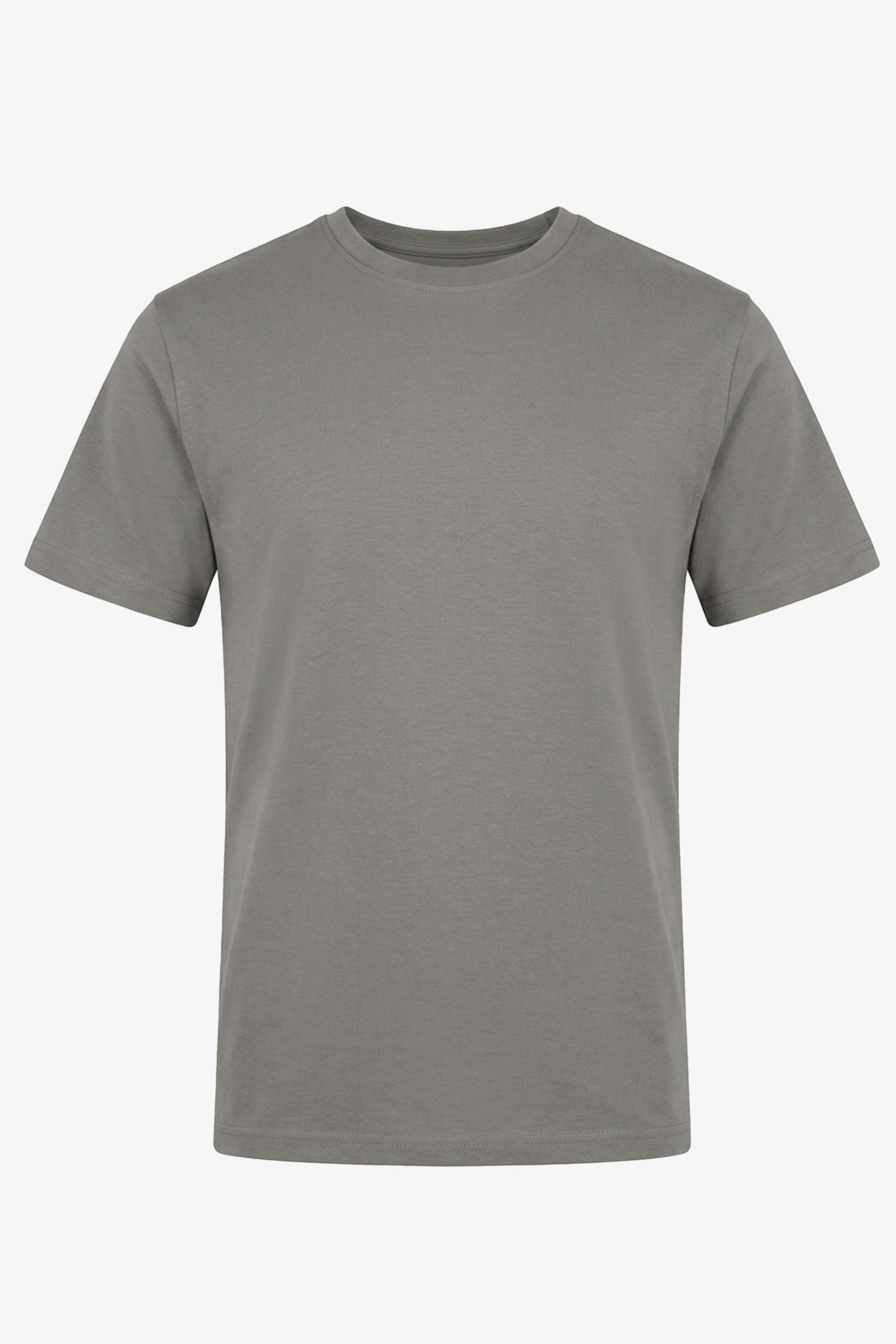Tricou bărbătesc clasic din amestec de bumbac, gri cărbune