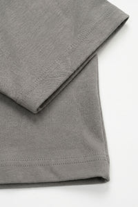 Tricou bărbătesc clasic din amestec de bumbac, gri cărbune
