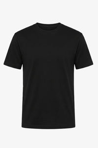 Tricou clasic negru din bumbac pentru bărbați