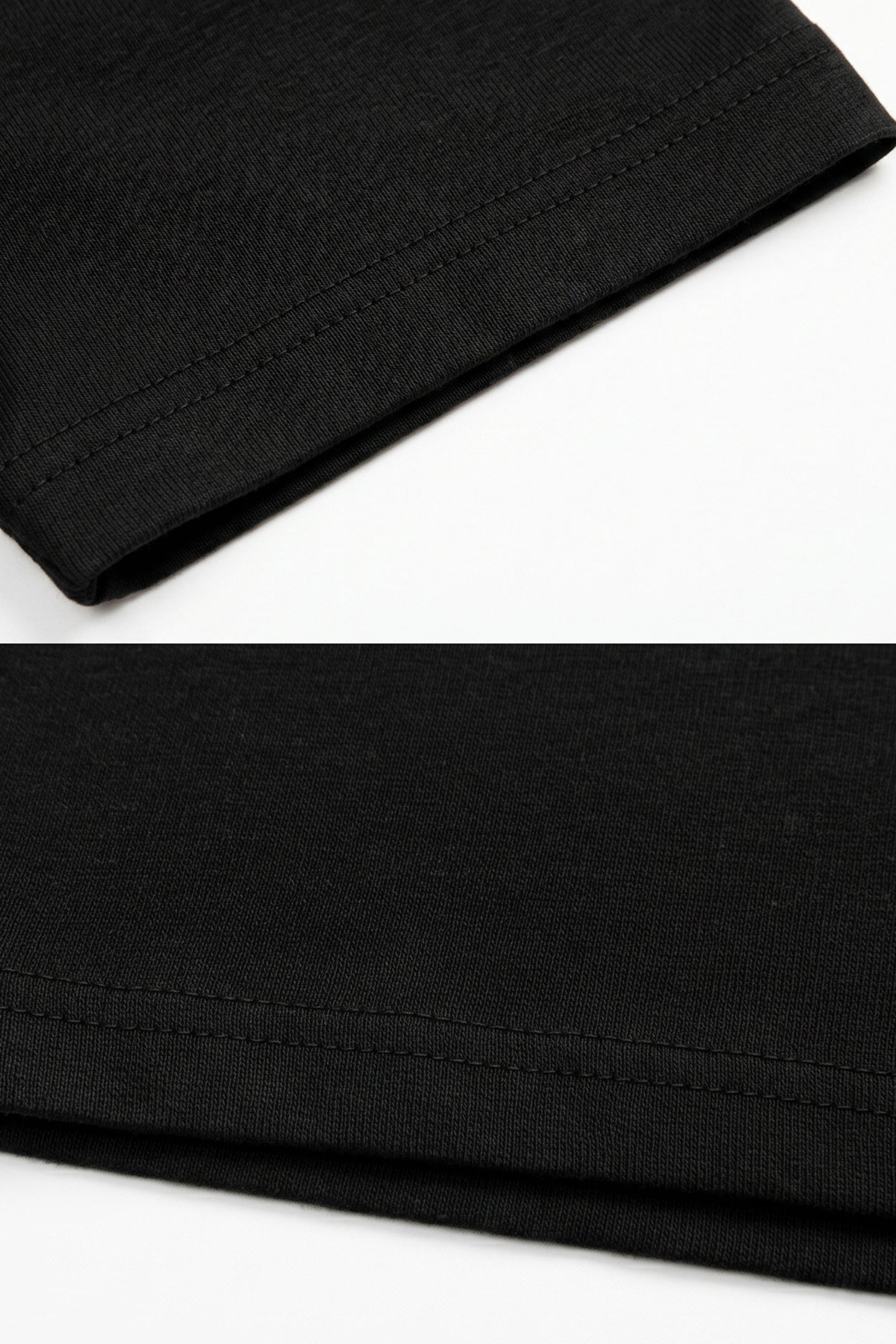 Tricou clasic negru din bumbac pentru bărbați