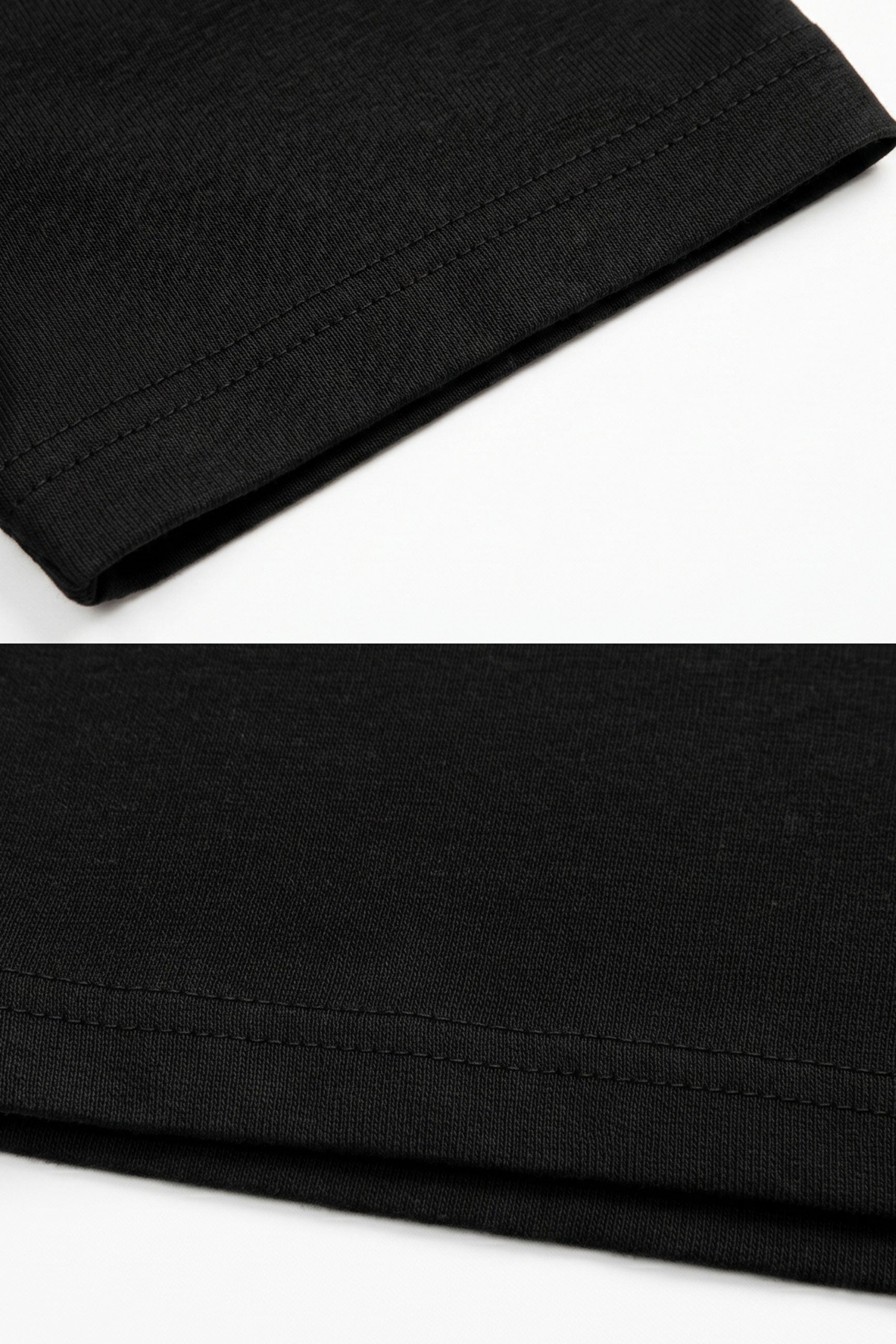 Tricou clasic negru din bumbac pentru bărbați