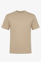 Tricou clasic maro din bumbac pentru bărbați
