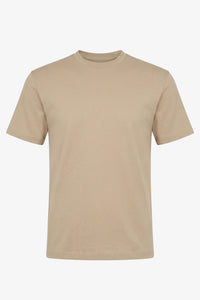 Tricou clasic maro din bumbac pentru bărbați