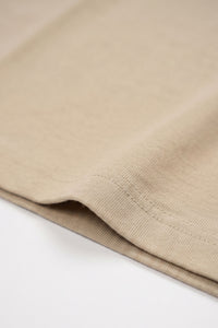 Tricou clasic maro din bumbac pentru bărbați