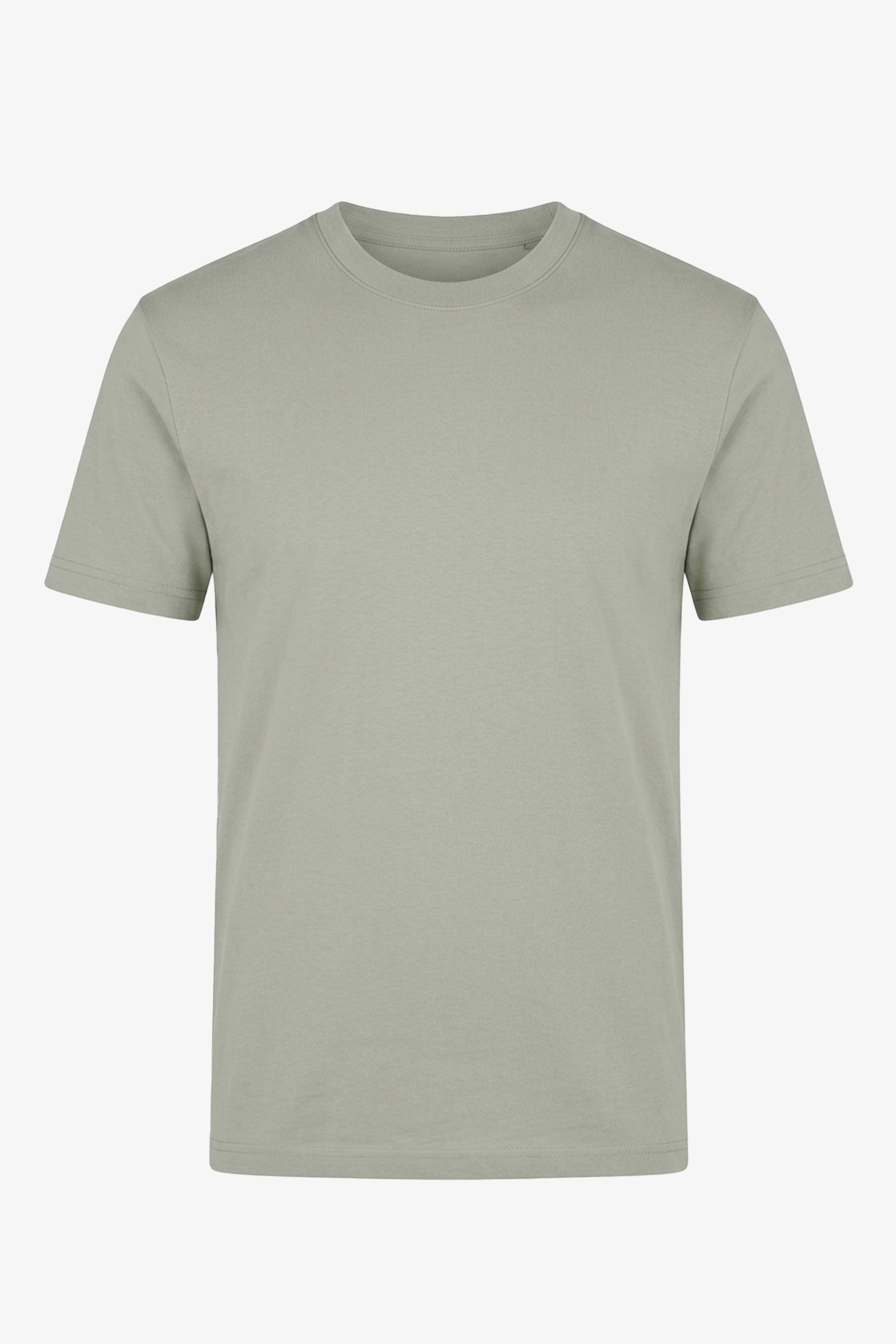 Tricou clasic gri din bumbac pentru bărbați