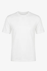 Tricou clasic bărbătesc din bumbac, alb-gălbui