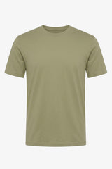 Tricou clasic bărbătesc din bumbac verde măsliniu