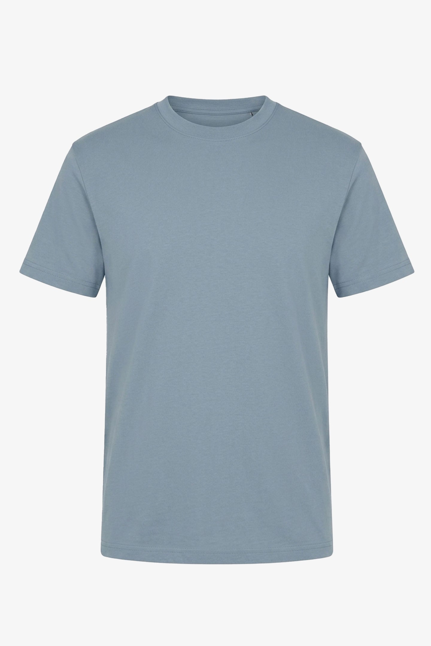 Tricou clasic albastru-cer din bumbac pentru bărbați