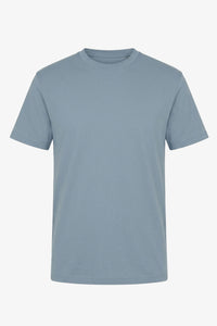 Tricou clasic albastru-cer din bumbac pentru bărbați