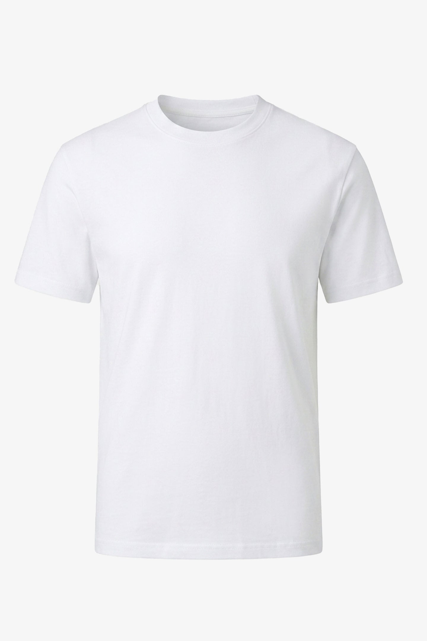 Tricou clasic alb din bumbac pentru bărbați