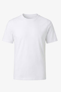 Tricou clasic alb din bumbac pentru bărbați