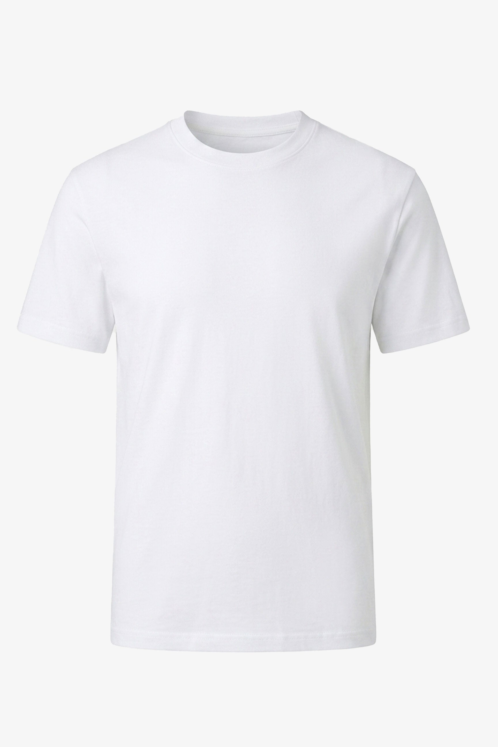 Tricou clasic alb din bumbac pentru bărbați