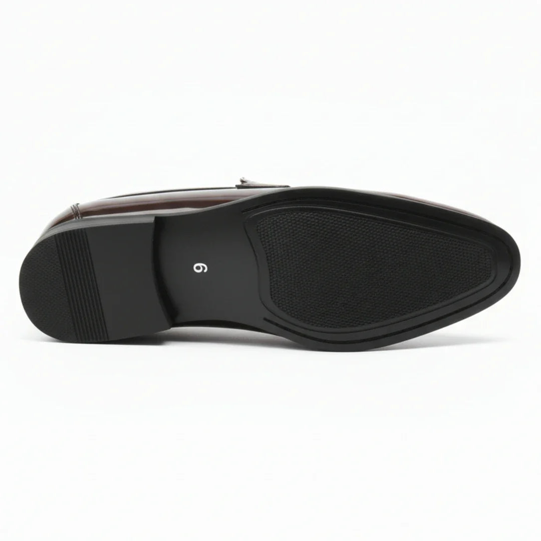 Mocasini bărbătești din piele ecologică, cu model Penny