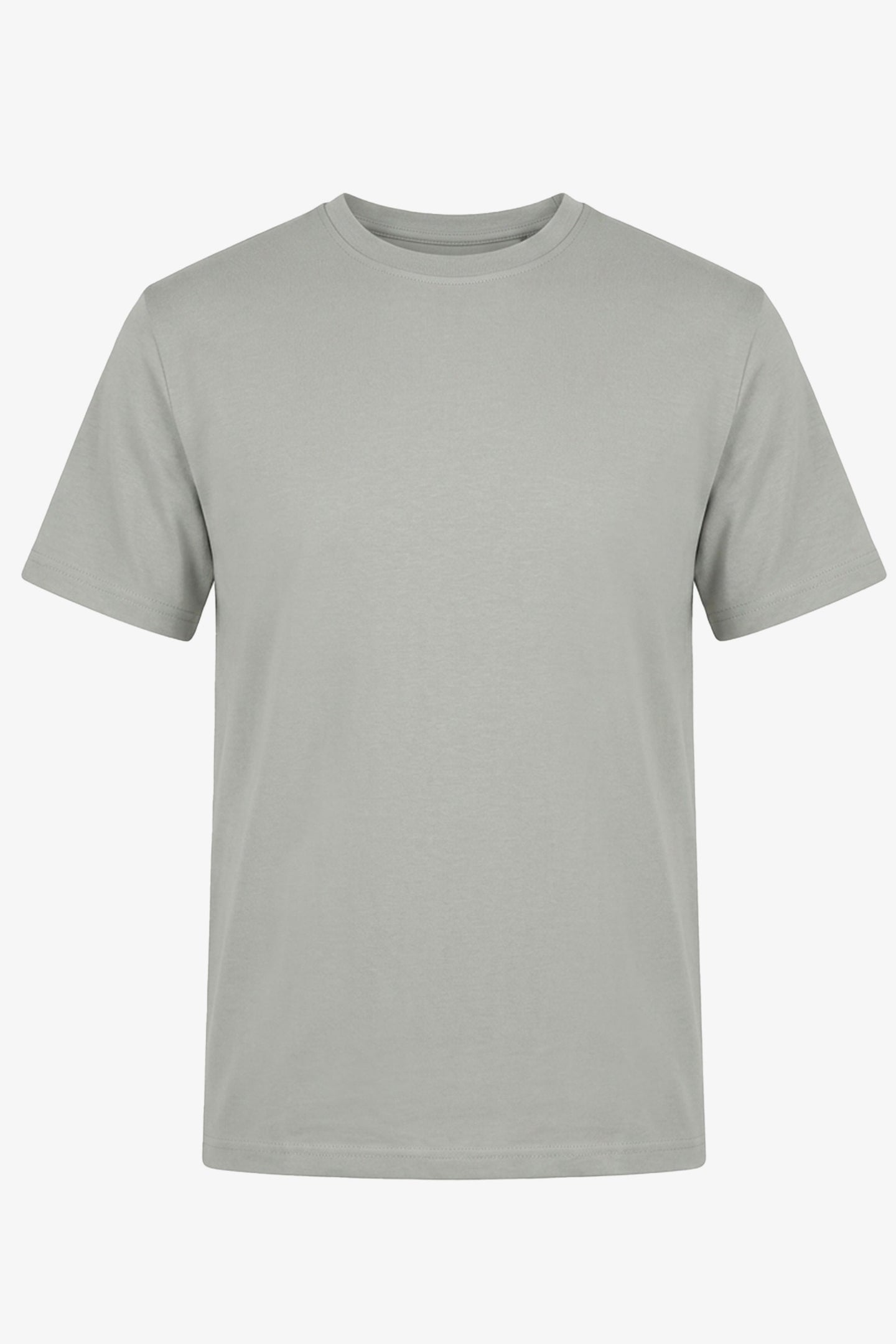 Tricou bărbătesc gri clasic din amestec de bumbac