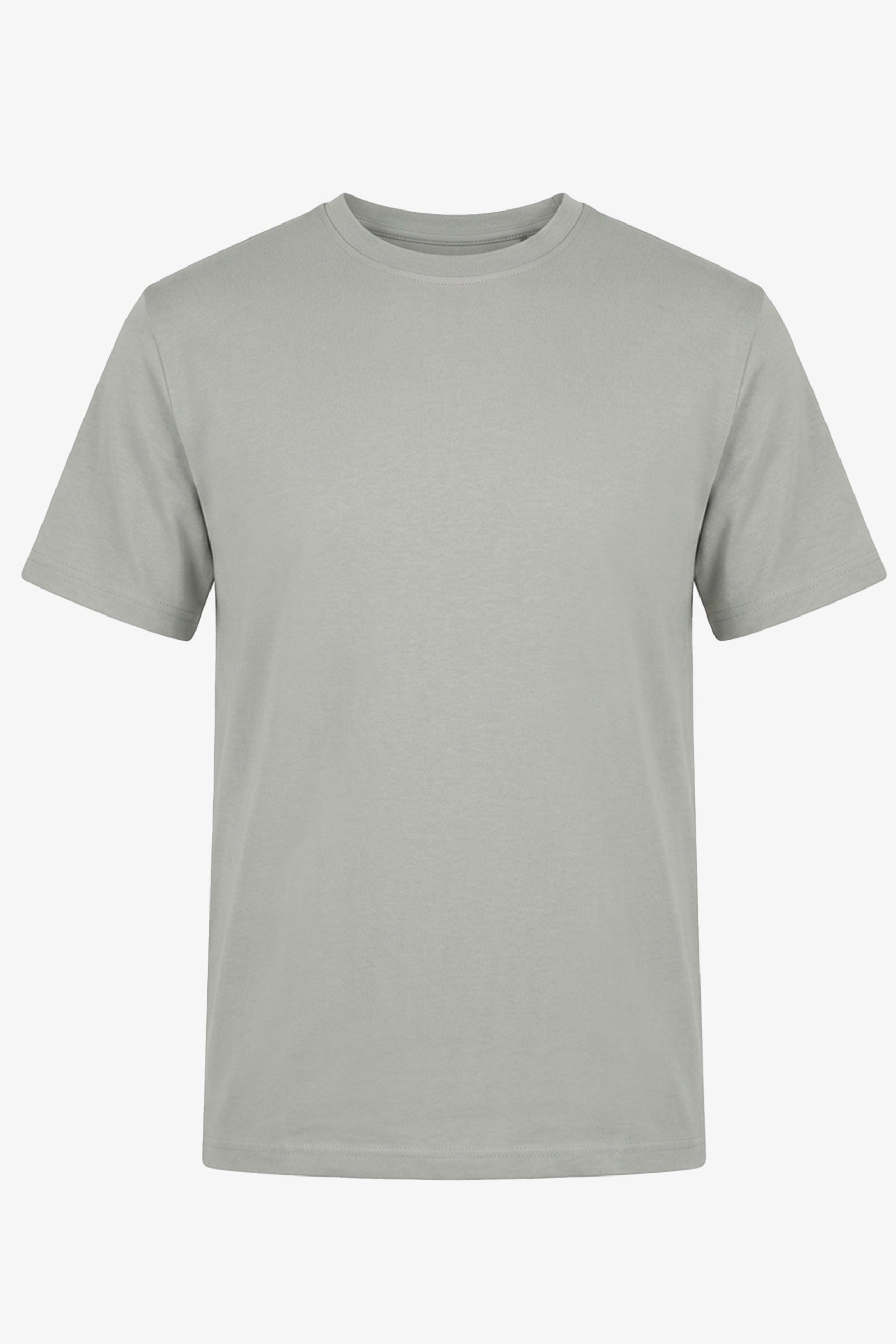 Tricou bărbătesc gri clasic din amestec de bumbac