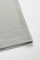 Tricou bărbătesc gri clasic din amestec de bumbac