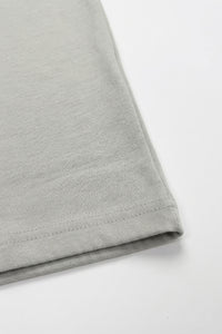 Tricou bărbătesc gri clasic din amestec de bumbac