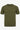 Tricou bărbătesc verde măsliniu, tricotat, croială regulată, cu guler rotund, mânecă scurtă