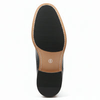 Ghete bărbătești cu vârf tip Wingtip Brogue