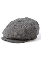 Pălărie bărbătească cu 8 panouri, model Razor Baker Boy, din lână și tweed, șapcă plată Shelby Newsboy, gri