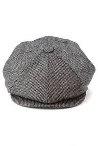 Pălărie bărbătească cu 8 panouri, model Razor Baker Boy, din lână și tweed, șapcă plată Shelby Newsboy, gri