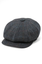 Pălărie bărbătească cu 8 panouri, model Razor Baker Boy, din lână și tweed, șapcă plată Newsboy Blinders