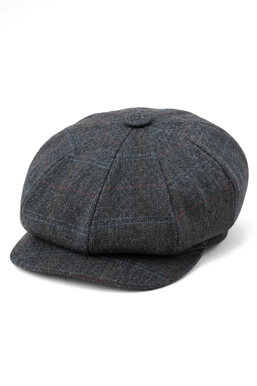 Pălărie bărbătească cu 8 panouri, model Razor Baker Boy, din lână și tweed, șapcă plată Newsboy Blinders