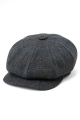 Pălărie bărbătească cu 8 panouri, model Razor Baker Boy, din lână și tweed, șapcă plată Newsboy Blinders