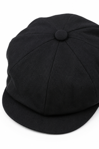 Pălărie bărbătească cu 8 panouri, model ras de vară, neagră, Baker Boy, din bumbac, Blinders Newsboy, șapcă plată Shelby