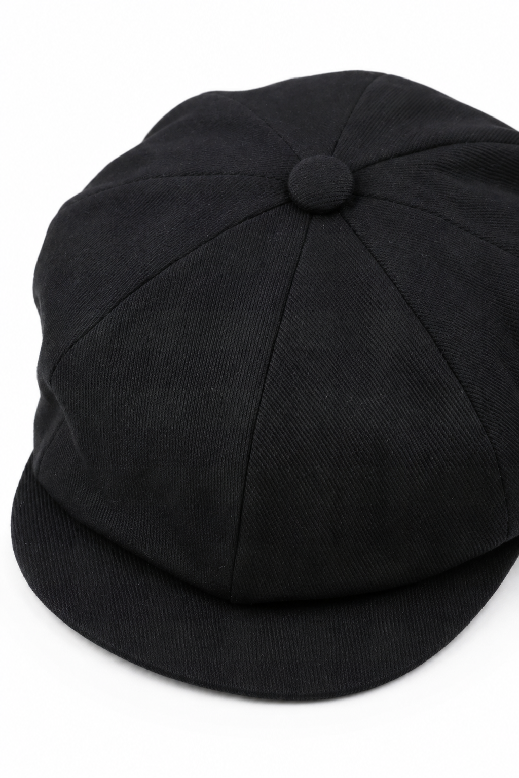 Pălărie bărbătească cu 8 panouri, model ras de vară, neagră, Baker Boy, din bumbac, Blinders Newsboy, șapcă plată Shelby