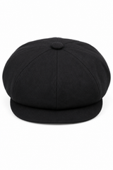 Pălărie bărbătească cu 8 panouri, model ras de vară, neagră, Baker Boy, din bumbac, Blinders Newsboy, șapcă plată Shelby