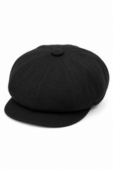 Pălărie bărbătească cu 8 panouri, model ras de vară, neagră, Baker Boy, din bumbac, Blinders Newsboy, șapcă plată Shelby