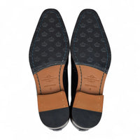 Pantofi brogue bărbătești din piele neagră, clasici, formali, cu șireturi