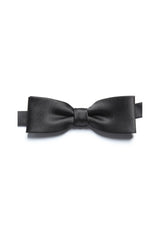 Papion bărbătesc subțire din satin negru, business
