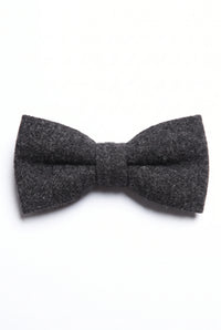 Papion negru din tweed pentru bărbați