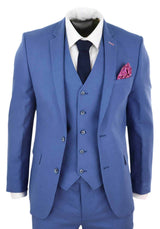 Mens Blue Light Summer Suit