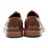Pantofi eleganți Brogue din piele maro pentru bărbați