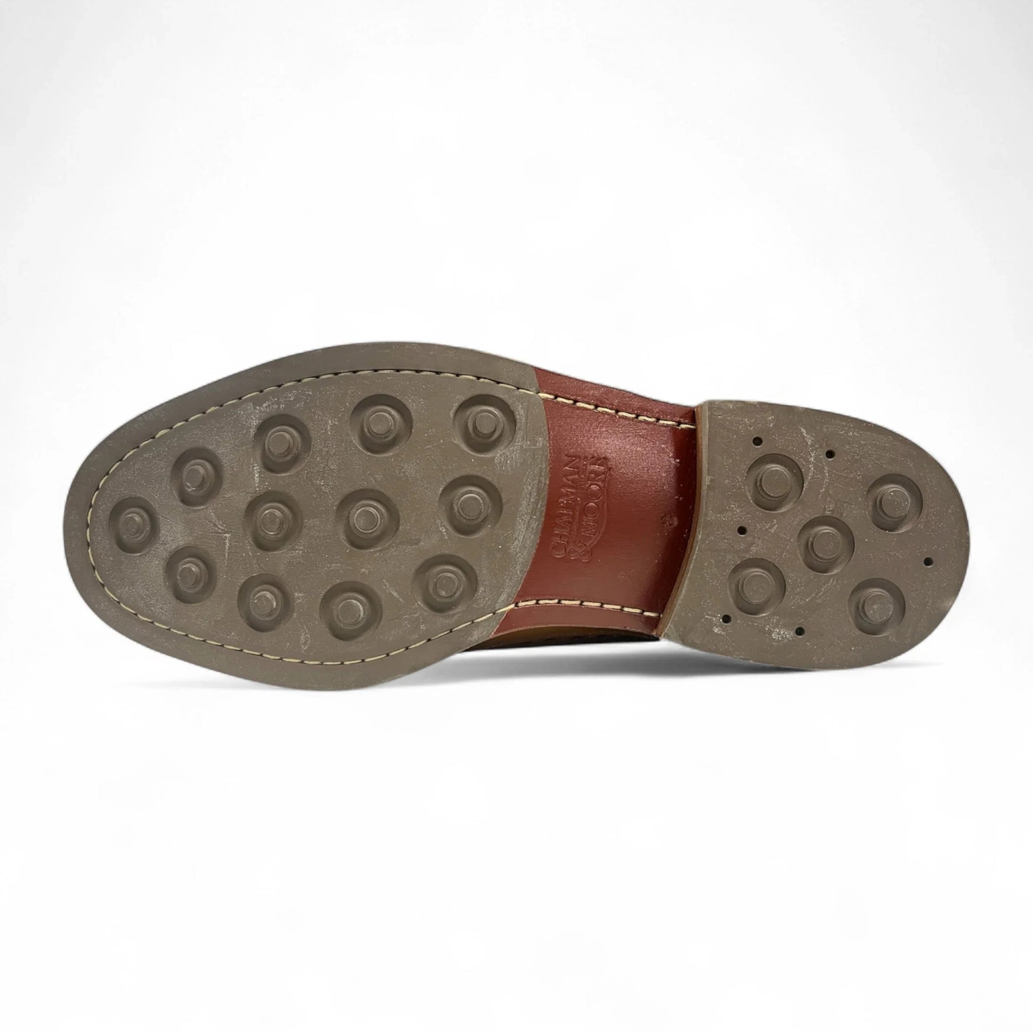 Pantofi brogue din piele întoarsă maro pentru bărbați