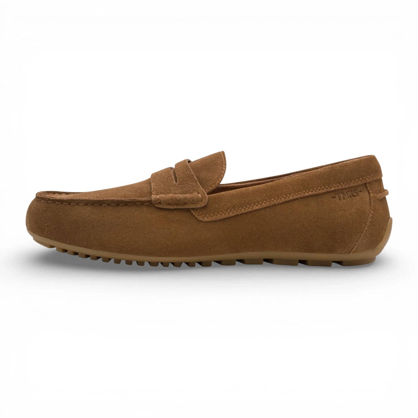 Mocasini bărbătești din piele întoarsă maro
