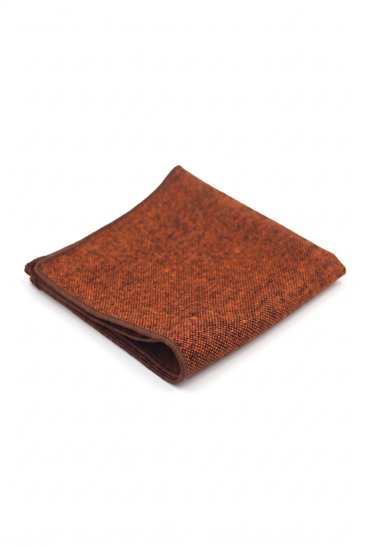 Batistă de buzunar bărbătească din tweed maro