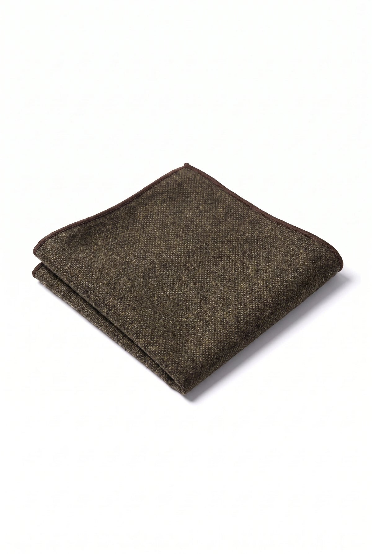 Batistă de buzunar bărbătească din tweed maro