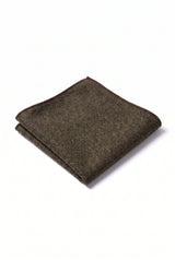 Batistă de buzunar bărbătească din tweed maro