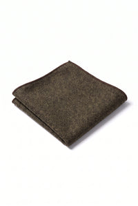 Batistă de buzunar bărbătească din tweed maro