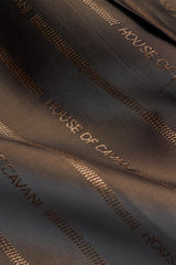 Palton bărbătesc din tweed maro cu aspect de lână Houndstooth