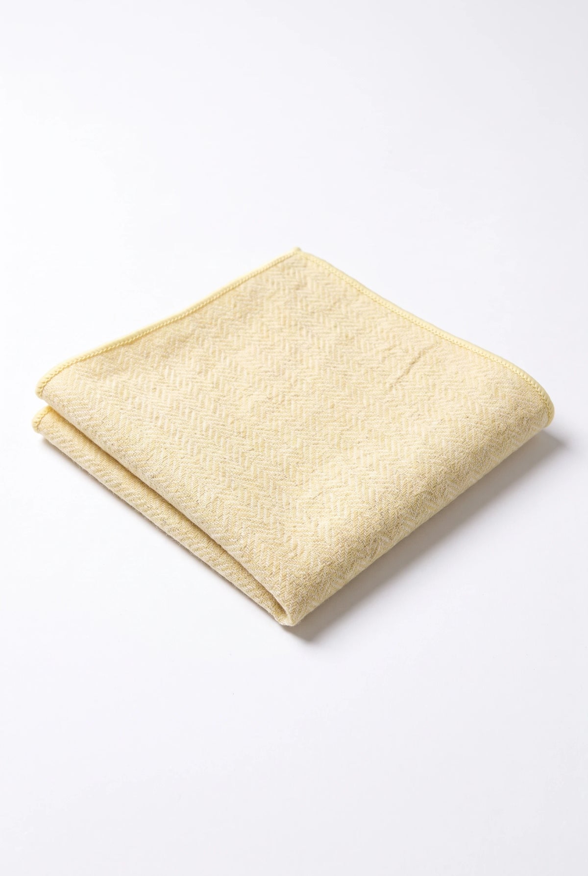 Batistă de buzunar bărbătească din amestec de lână și tweed, culoare champagne