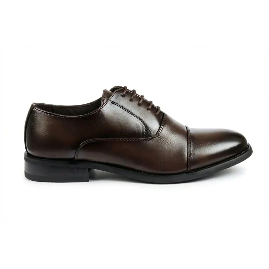 Pantofi Oxford clasici cu vârful închis și șireturi pentru bărbați