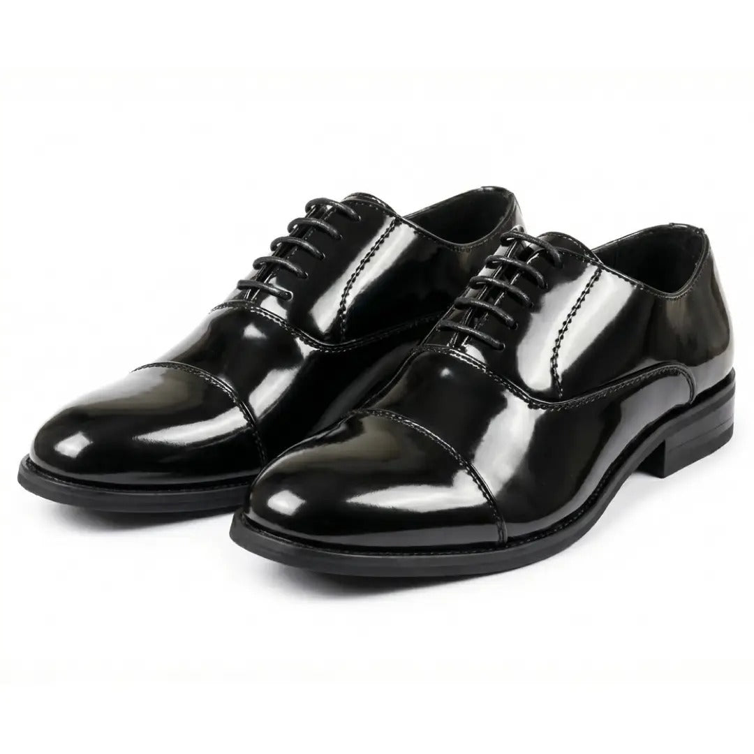 Pantofi Oxford clasici cu vârful închis și șireturi pentru bărbați