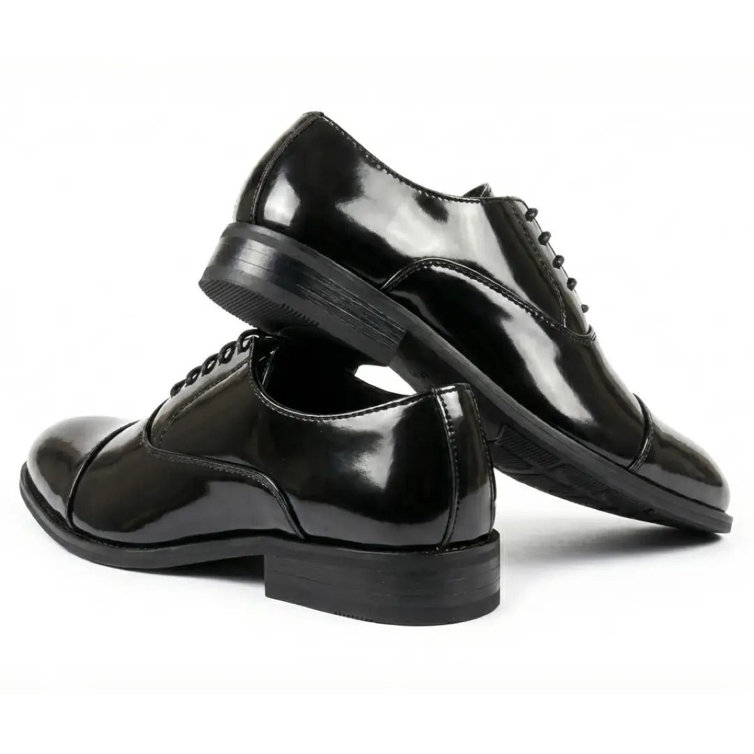 Pantofi Oxford clasici cu vârful închis și șireturi pentru bărbați